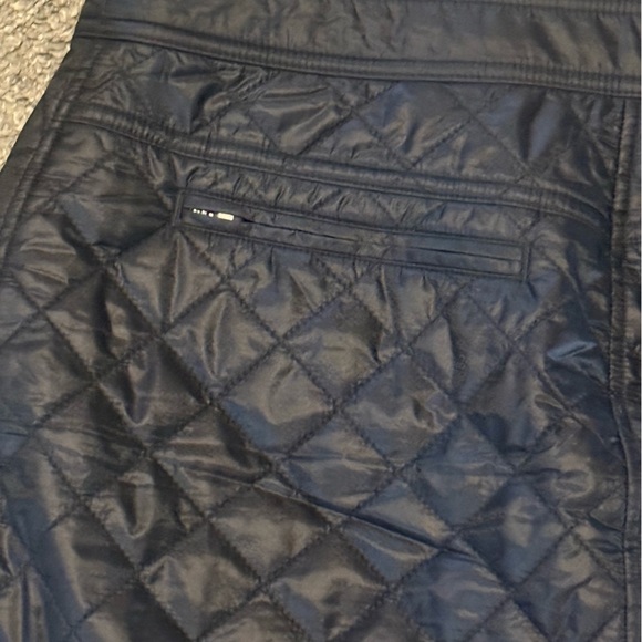 Athleta Black Quilted Puffer Skirt Zipper Pockets Size 8 Athletic Snow Ski - Picture 7 of 9
